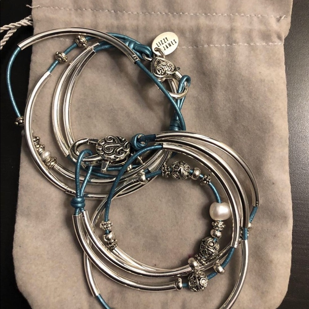 Lizzy James bracelets (2) wrapped around style